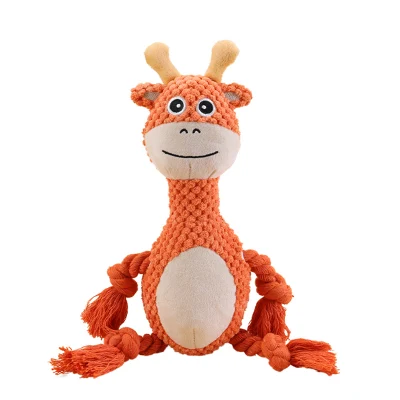 Jouets à mâcher en peluche pour chiens de petite et moyenne taille, jouets en corde durable et résistante pour chiot, animal de compagnie, jouets couinants pour le nettoyage des dents